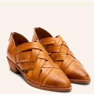 FRYE Ray Huarache Woven Leather Booties in Size 10 EUC